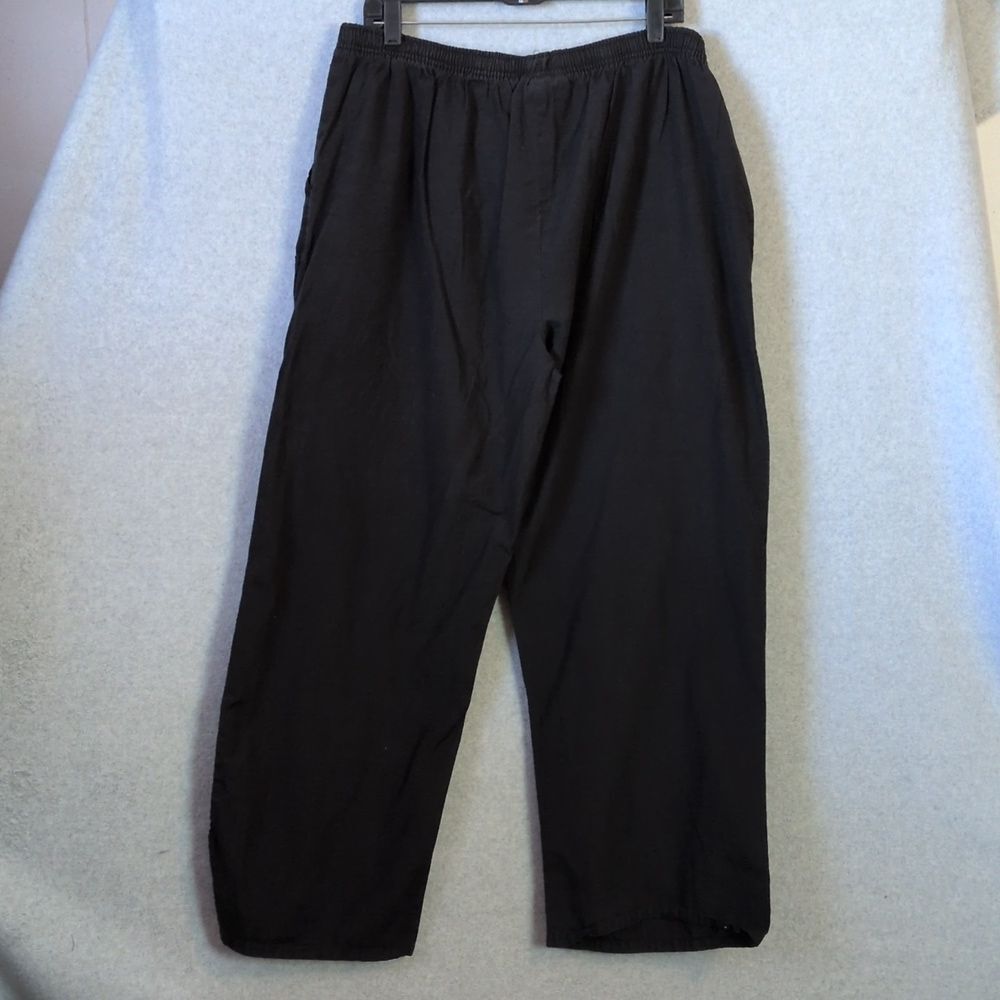 The Scrub Co Black Nurse Scrub Pants Drawstring Elastic Pockets Women's XL - Picture 2 of 4